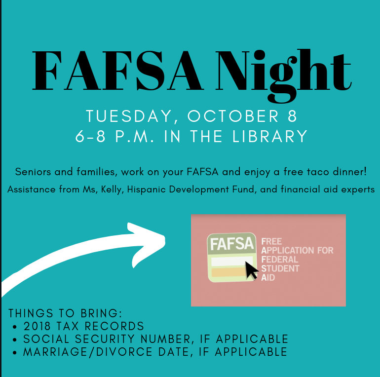 FAFSA Night - Tuesday, October 8